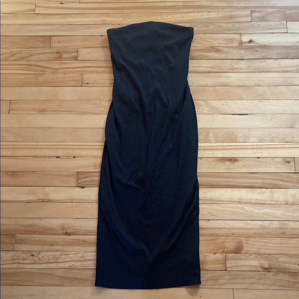 Leith Black Strapless Dress